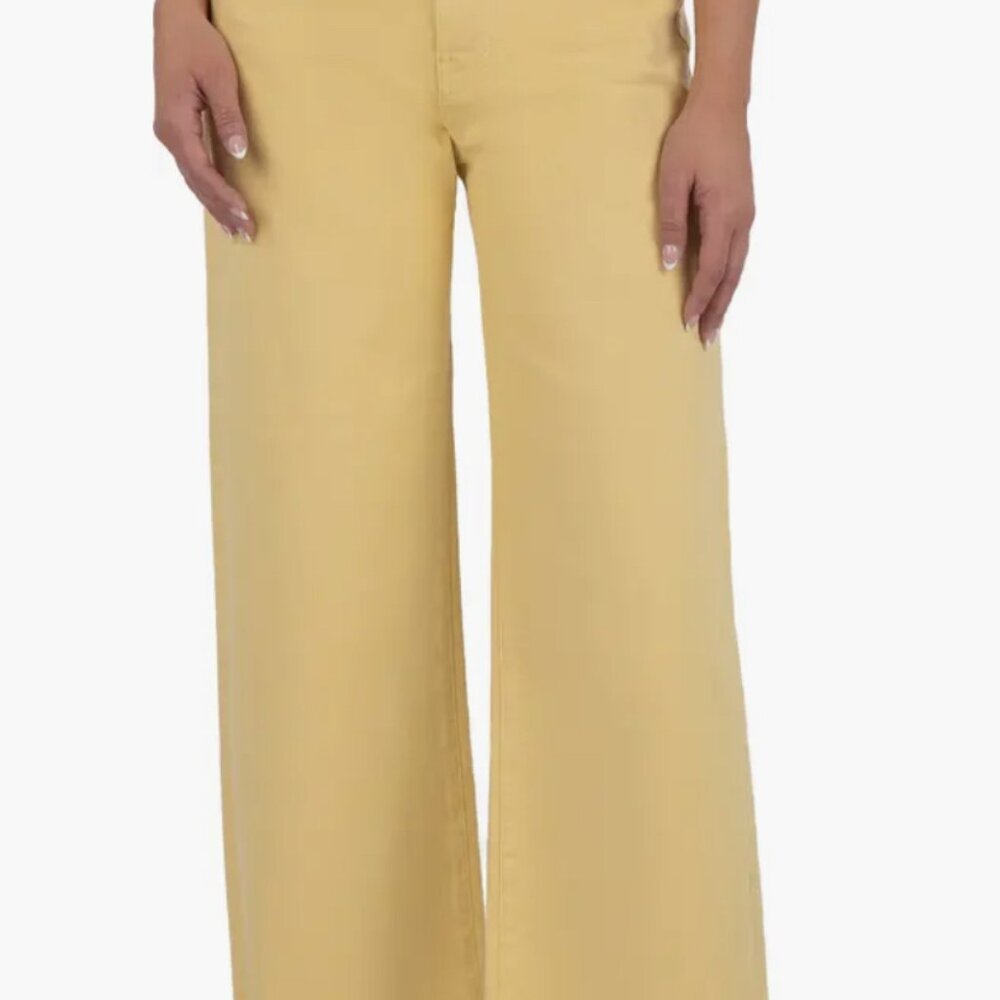 KUT FROM THE KLOTH AB FAB WIDE LEG jeans in dafodil size 6